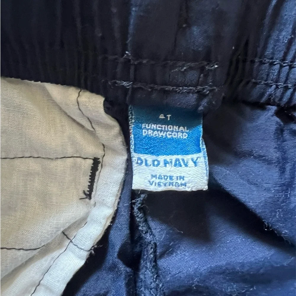 Old Navy Boys Navy Drawstring Cargo Shorts | 4T